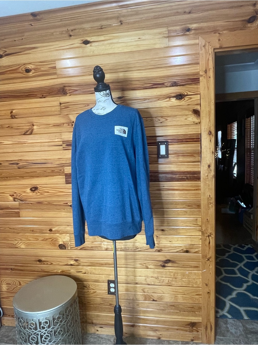 The North Face Men’s Heather Blue Crewneck Sweatshirt